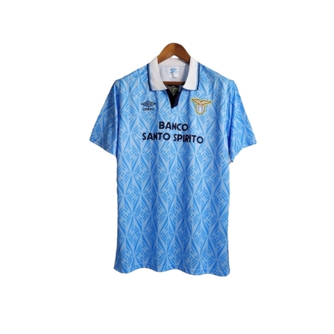 Camisa Retrô Lazio 1991 - Umbro Masculina - Azul com detalhes em branco