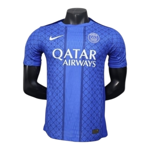 Camisa Paris Saint-German Pré-jogo 25/26 - Jogador Jordan Masculina - Azul