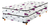 Sommier Multiflex Sol 2 Plazas 130x190. Espuma 24kg/m3