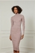Vestido Tricot Midi Manga Longa Lurex - Sandra Galvao Boutique