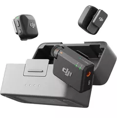 DJI Mic Mini 2TX + 1RX – Micrófono inalámbrico profesional compacto con estuche de carga