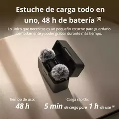 Imagen de DJI Mic Mini 2TX + 1RX – Micrófono inalámbrico profesional compacto con estuche de carga