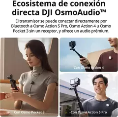 DJI Mic Mini 2TX + 1RX – Micrófono inalámbrico profesional compacto con estuche de carga