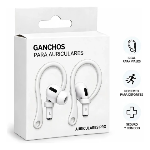 Ganchos Soporte Antiperdida Deportivo Silicona Para Auriculares