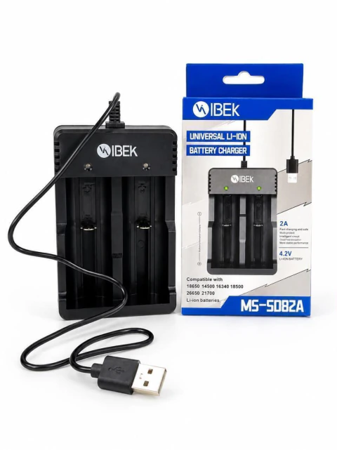 Cargador Universal Baterias 18650 Usb - IBEK