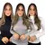 Kit 3 Blusa De Frio Cacharrel Feminina Gola Alta Trico na internet