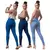 Kit 3 Calça Jeans Feminina Siknny Com Lycra Modeladora - Lunvion