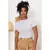 Baby Tee Feminina - Blusa Slim Fit Manga Curta Blusa de Compressão Várias Cores na internet