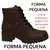 Imagem do Bota feminina Virginia inverno 2025 bota cano curto solado tratorado outono inverno - COTURNO FEMININO OFF WHITE / PRETA