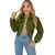 Casaco Teddy jaqueta cropped feminina pelúcia moda blogueira outono inverno - comprar online
