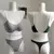 Conjunto de sutiã esportivo e calcinha sem costura feminino, roupa íntima de algodão vazada, costas em U, sutiã push-up, conjunto de lingerie sexy confortável - comprar online