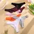 Conjunto de 3 calcinhas de algodão sem costura, roupa íntima confortável para mulheres, cintura baixa, respirável, tanga, sexy, sólida, esportiva, fio dental, lingerie macia - Lunvion