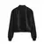 Jaqueta Bomber Feminina Branca Outono Inverno Botão Jaquetas Cropped - comprar online