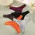 Imagem do Conjunto de 3 calcinhas de algodão sem costura, roupa íntima confortável para mulheres, cintura baixa, respirável, tanga, sexy, sólida, esportiva, fio dental, lingerie macia