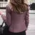 Jaqueta de couro falso slim fit feminina clássica moto biker jaqueta de couro - Lunvion