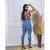 Kit 3 Calça Jeans Feminina Siknny Com Lycra Modeladora - Lunvion
