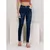 Calça Jeans Feminina Cintura Alta Tecido Encorpado Premium Muito Elastano Modela o Corpo Levanta Bumbum Confortável e Elegante Blogueira Moderna Lisa - Lunvion