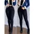 Imagem do Calça Jeans Feminina Cintura Alta Tecido Encorpado Premium Muito Elastano Modela o Corpo Levanta Bumbum Confortável e Elegante Blogueira Moderna Lisa