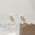 Trio de Brincos Corações Cristal Ródio na internet