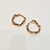 Argola Ondas Ouro - comprar online