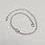 Pulseira Riviera com Baguete Rosa