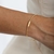 Pulseira Corda Fecho Imã Ouro