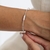 Pulseira Corda Fecho Imã Ródio - comprar online