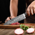 Imagen de Cuchillo de cocina manual de acero de Damasco
