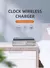 Reloj despertador eléctrico LED con cargador inalámbrico, reloj despertador di en internet