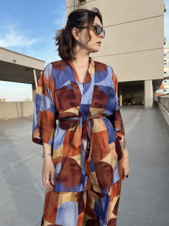 Conjunto Traços da Terra (kimono + calça) - comprar online
