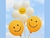 Combo Racimo: Globos Smile redondo x2 y Globo Smile Margarita x1 - Fiesta en Casa Rosario