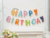 Guirnalda simple: Happy Birthday Dinosaurio - Rosa - comprar online