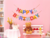 Guirnalda simple: Happy Birthday Divertido con pastel - tienda online