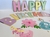 Guirnalda doble: HB bordes dorados con Princesas y Flores - comprar online