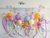 Guirnalda doble: Unicornios Happy Birthday tornasol con Arco Iris y diamantes en internet