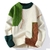 Casual crew neck sweater men's bottom knit na internet
