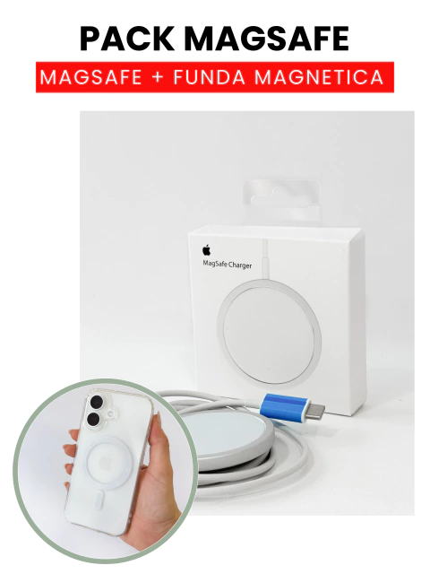Pack MagSafe – Cargador Magsafe + Funda Magnética