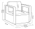 Juego De Living Para Exterior - Set Apolo en internet