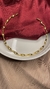 Choker Folheado a Ouro 18k Aro Liso Curvado