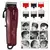 Kit 2 Máquina Profissional De Cortar Cabelo Bordô Kemei PG2600 E Máquina De Acabamento Kemei 032 na internet