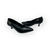 Scarpin feminino preto em couro com salto fino de 5cm, modelo clássico e elegante.