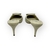 Mule Feminina em Couro Off-White Carrano – Salto Fino 6,5 cm - Closet 35