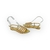 Rasteira Feminina Andine em Couro Dourado com Tiras Transparentes – Tamanho 35 - comprar online