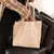 Bolsa de ombro feminina retrô casual em lona