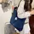 Bolsa de ombro feminina retrô casual em lona na internet