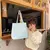 Bolsa de ombro feminina retrô casual em lona - Torts Store