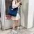 Bolsa de ombro feminina retrô casual em lona - loja online