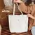 Bolsa de ombro feminina retrô casual em lona - loja online