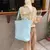 Bolsa de ombro feminina retrô casual em lona