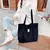 Bolsa de ombro feminina retrô casual em lona - comprar online